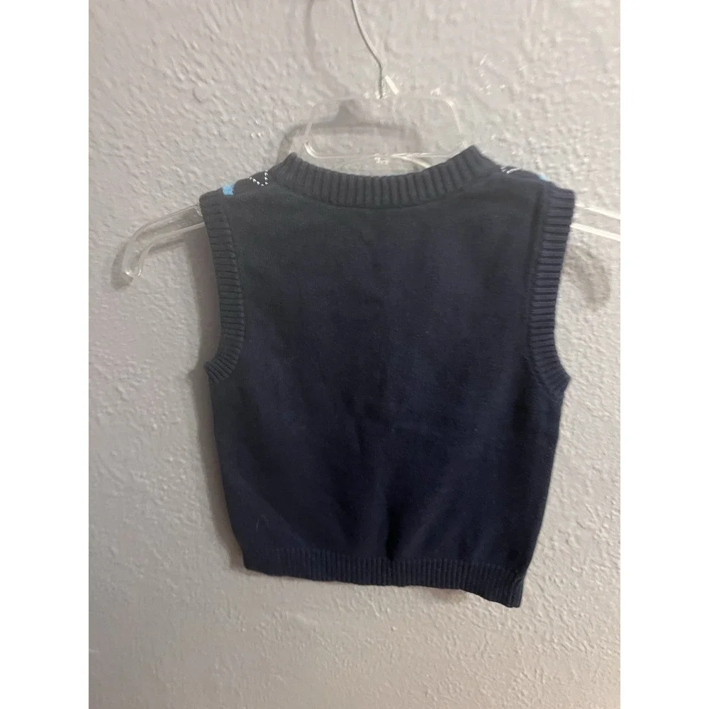 Sweater Vest Boys Size‎ 6 Blue Diamonds